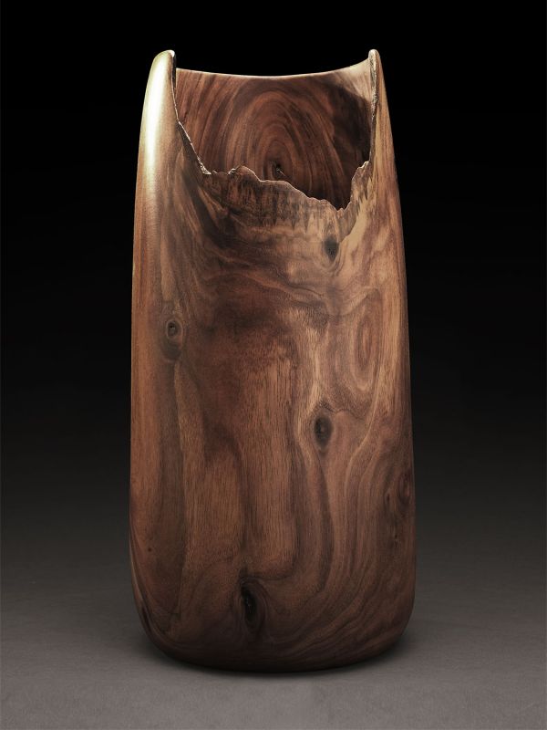 Large Walnut Vase