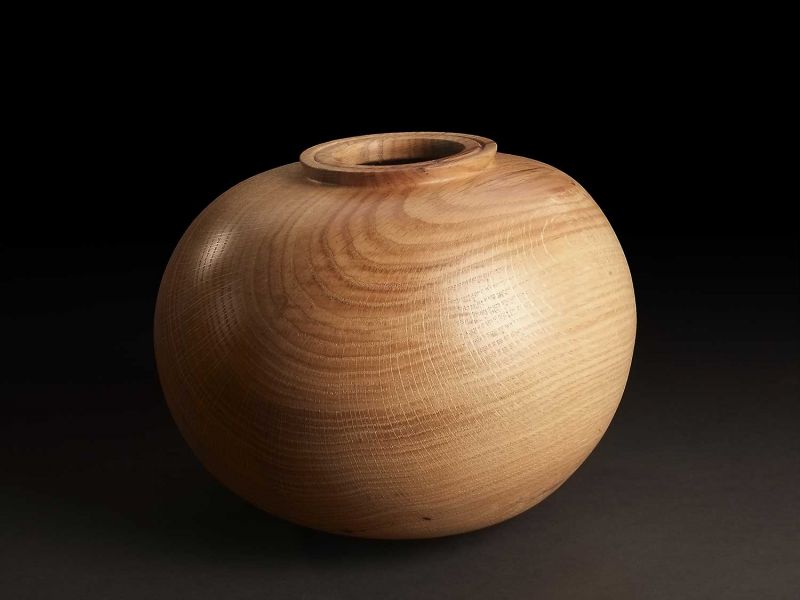 Lopsided Red Oak Hollow Form