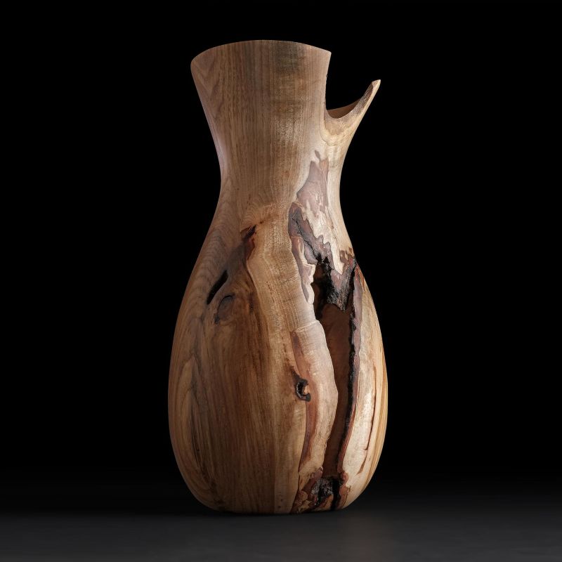 Bifurcated Hickory Vase