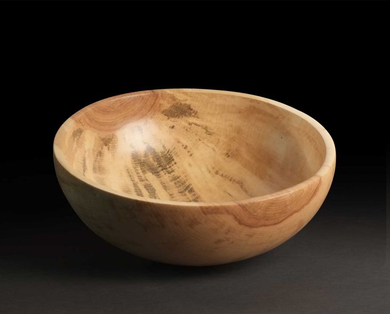 Large Stained Maple Bowl